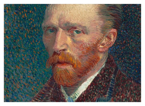 Skleněný obraz - Vincent van Gogh, Self-Portrait, reprodukce (70x50 cm)