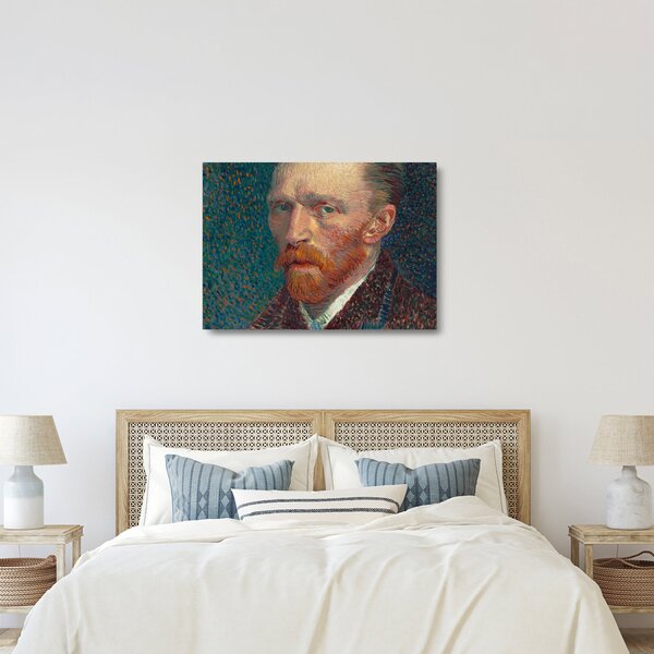 Skleněný obraz - Vincent van Gogh, Self-Portrait, reprodukce (70x50 cm)