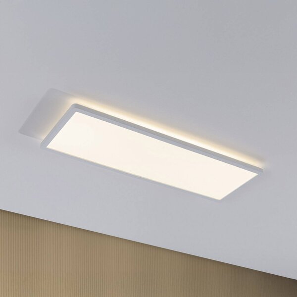 Paulmann LED panel Atria Shine, bílý, délka 56 cm, IP44, Bílá / opál, Pracovna / kancelář, Plast, Moderní