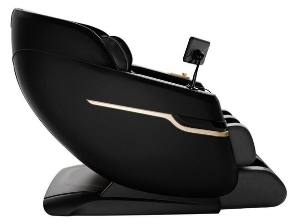 Relaxační masážní křeslo s vyhříváním a Bluetooth, černé