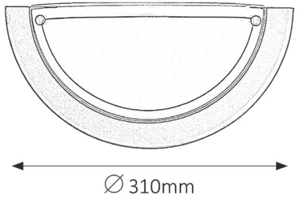 Rabalux Ufo nástěnné svítidlo 1x60 W černá 5163