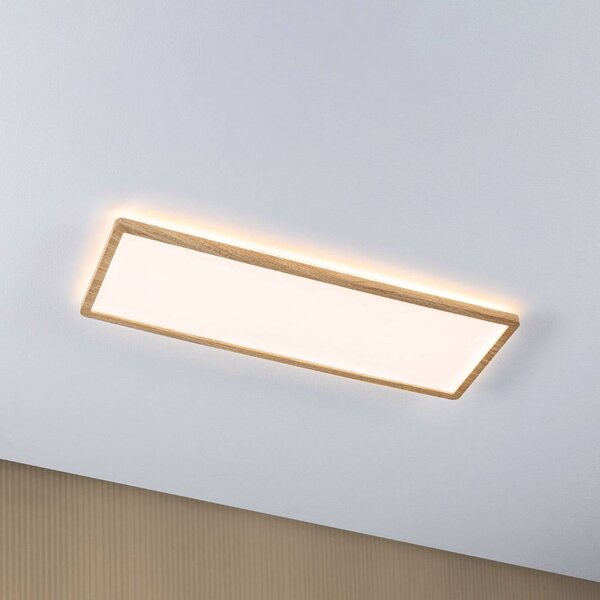 Paulmann LED panel Atria Shine, v barvě dřeva, délka 56 cm, IP44, Světlé dřevo, Pracovna / kancelář, Plast, Moderní