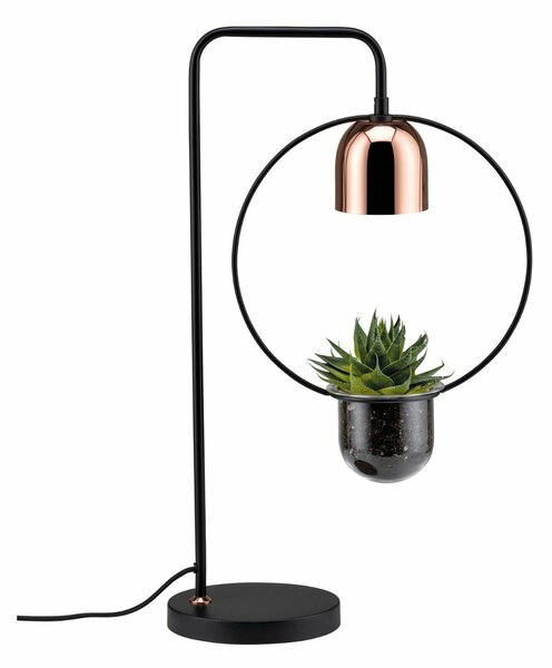 PAULMANN Stolní lampa Fanano 1-ramenné pro osvětlení rostlin černá/měď 797.46 P 79746