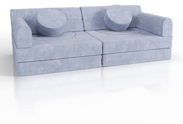 Designová modulární pohovka pro děti 150 cm, světle modrá