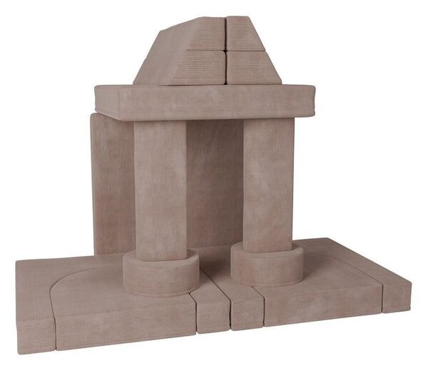 Designová modulární pohovka pro děti 150 cm, pudrová
