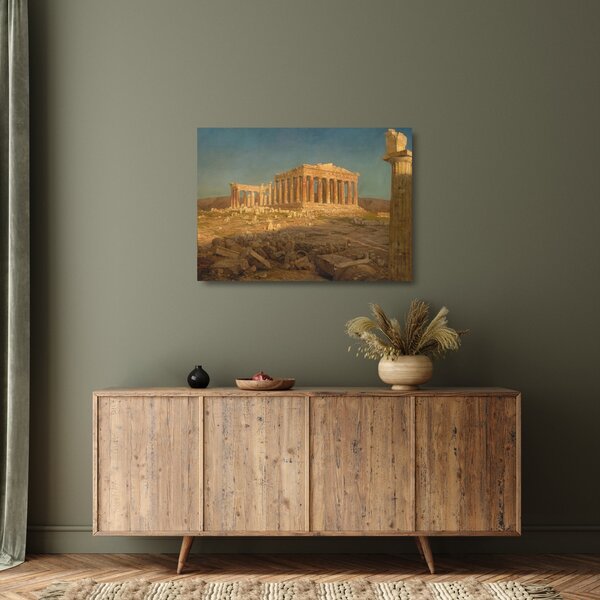 Skleněný obraz - Frederic Edwin Church, The Parthenon, reprodukce (70x50 cm)