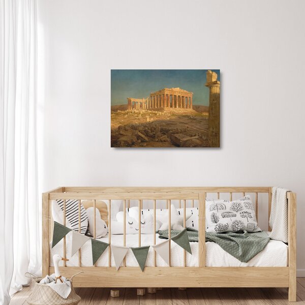 Skleněný obraz - Frederic Edwin Church, The Parthenon, reprodukce (70x50 cm)