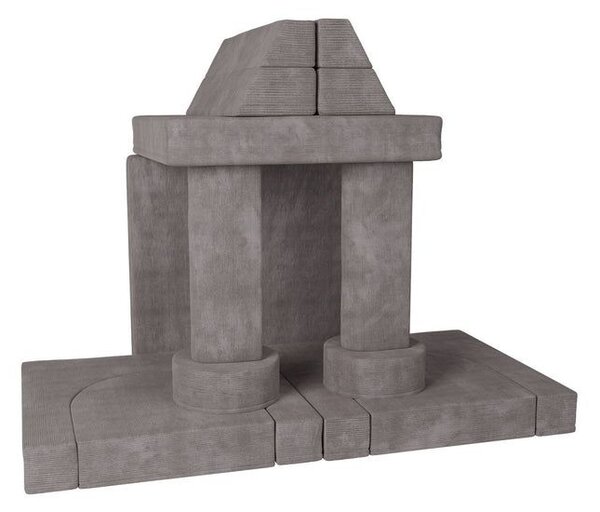 Designová modulární pohovka pro děti 150 cm, šedá