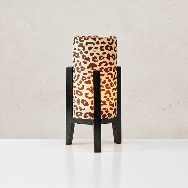 Markslöjd Stolní lampa Eruca, černá/hnědá, látka, E27, stmívatelný, Hnědá / rez, Obývací pokoj / jídelna, Textil / tkanina / hedvábí, Moderní