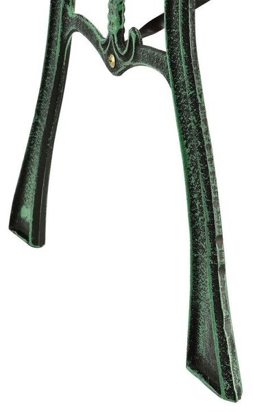 Zahradní lavice 122 cm, dřevo a litina
