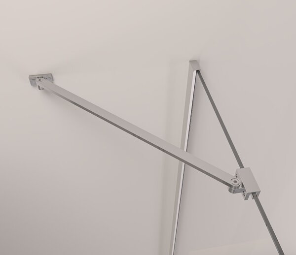 Erga Berlin, sprchový kout se skládacími dveřmi 70(dveře) x 100(stěna) x 195 cm, 6mm čiré sklo, chromový profil, ERG-V02-BERLIN-D070G100-CL-CR