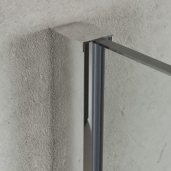 Erga Paris, sprchová zástěna Walk-In 120x200 cm, 8mm čiré sklo, chromový profil, ERG-V02-PARIS-120x200-CL-CR