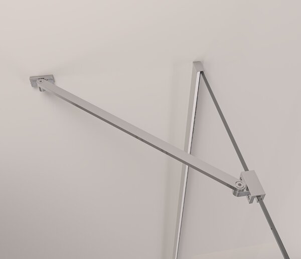 Erga Bern, 1-křídlé dělené sprchové dveře do otvoru 70x195 cm, 6mm čiré sklo, chromový profil, ERG-V02-BERN-D070-CR