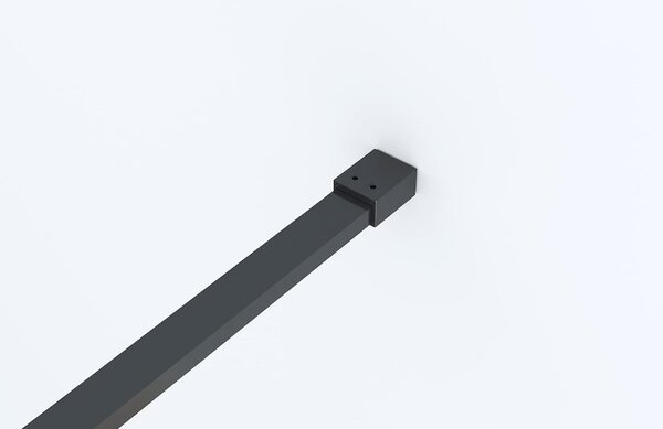 Erga Paris, sprchová zástěna Walk-In 70x200 cm, 8mm čiré sklo, černý profil, ERG-V02-PARIS-070x200-CL-BK
