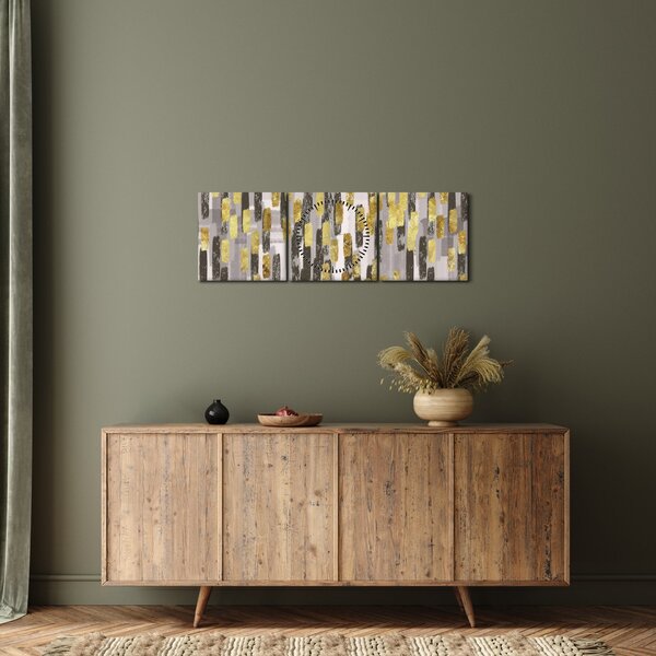 Obraz - Moderní dekorace (s hodinami) (90x30 cm)