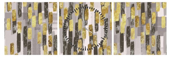 Obraz - Moderní dekorace (s hodinami) (90x30 cm)
