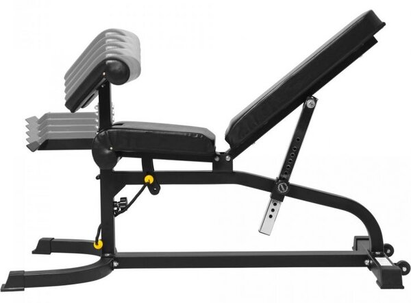 GORILLA SPORTS Nastavitelná lavice s opěrkou na bicepsy