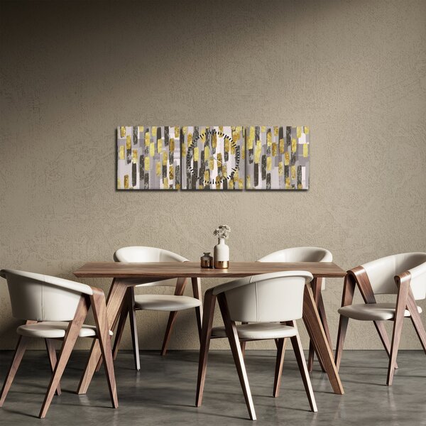 Obraz - Moderní dekorace (s hodinami) (90x30 cm)