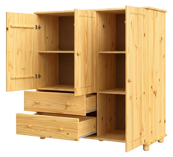 Prádelník 2 zásuvky + 3 dvířka 8018
