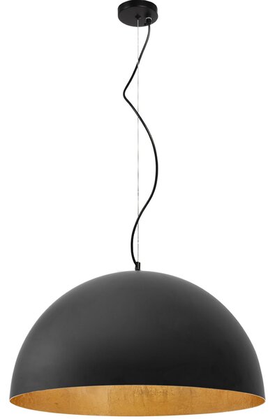 Toolight - Stropní lampa závěsná kovová miska 50cm 1xE27, černá, OSW-05011