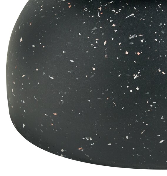Odkládací stolek FALIRO 37 cm 37 cm Terrazzo efekt Černé terrazzo