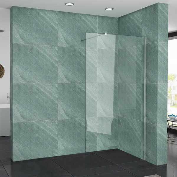 SONNI 100 x 200cm Walk in shower 8mm sprchová zástěna Sprchový kout 8mm tvrzené bezpečnostní sklo s povrchovou úpravou Nano, s otočným bočním panelem Nano
