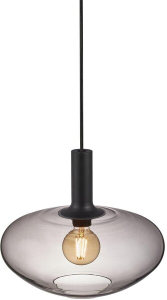 Nordlux Alton závěsné svítidlo 1x60 W černá-kouřová 48973047