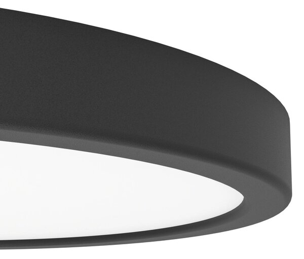 901326 FUEVA 6 LED stropní svítidlo 14,2W, 2000lm, CCT 2700/4000/6500K, IP44, černá, Ø 278x 25mm