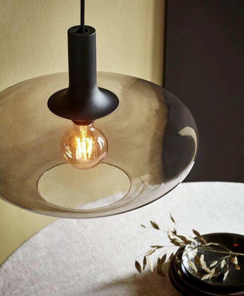 Nordlux Alton závěsné svítidlo 1x60 W černá-kouřová 48973047