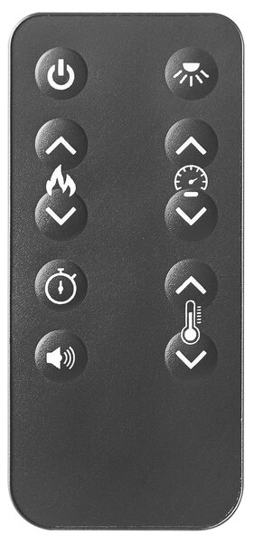ArtiFlame Elektrický krb AF25 Panoramatický elektrický vestavný krb s ohřevem 1600 W realistický 3D efekt plamene LED osvětlení Dálkové ovládání Černá barva