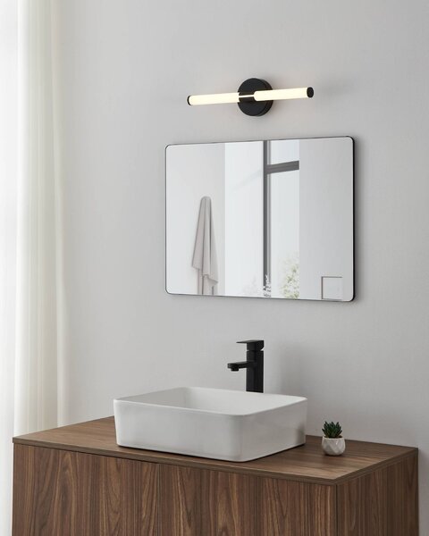 901852 RAMOLA Led nástěnné svítidlo 7,5W, 850lm, CCT 3000/4000/6500K, IP44, d.450mm, černá