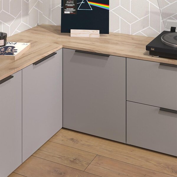 Kredenc Vicco Wido Greige 80 x 50 cm s dveřmi, Model 56613