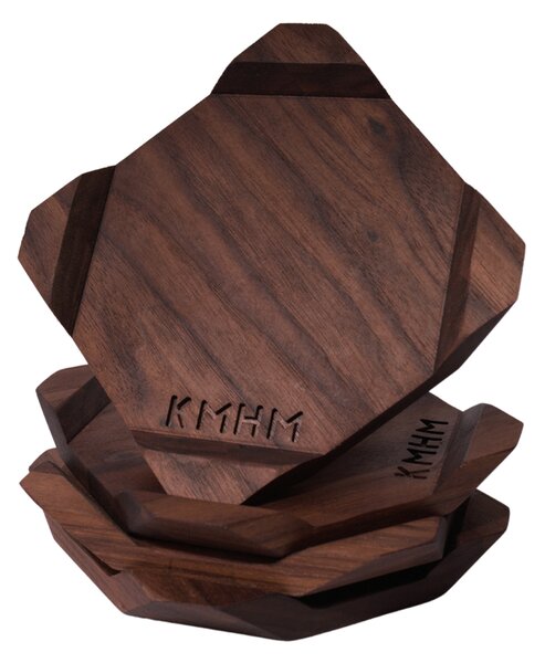 Kamohome Podtácky ELEGANCE - masivní dřevo Materiál: Dub