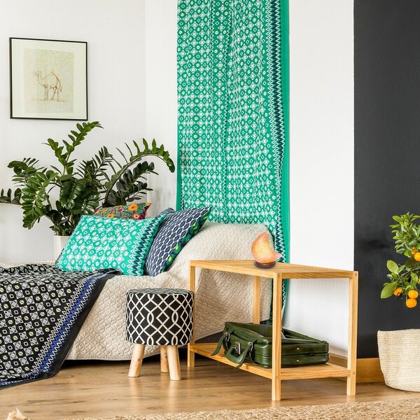 Rabalux Wasabi stolní lampa 1x1 W dřevo-oranžová 3696