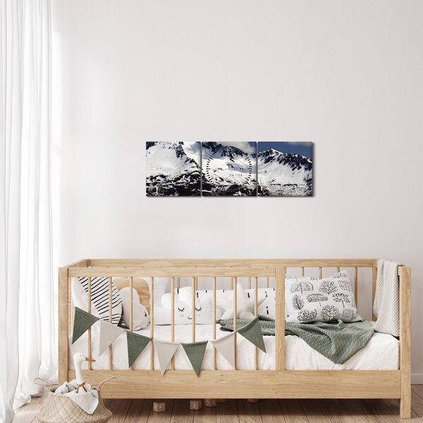 Obraz - Národní park Kenai Fjords (s hodinami) (90x30 cm)