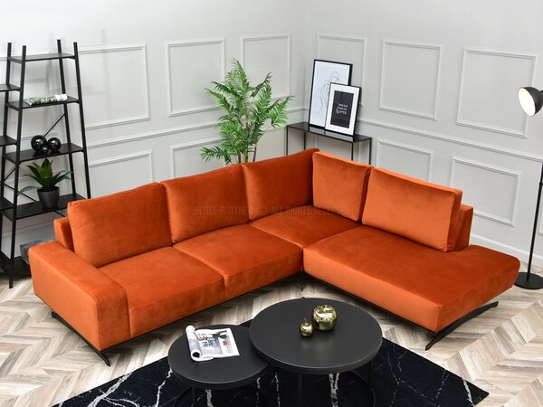 Rohová sedačka Números (černá). Akce -11%