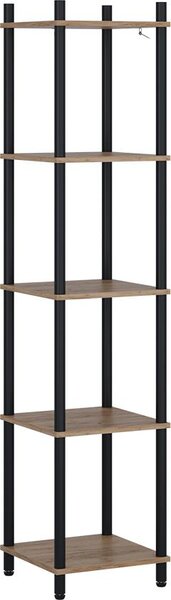 Rohová police Vicco Bivio Zlatý dub power/antracit 30 x 133 cm 5 polic, Model 57482