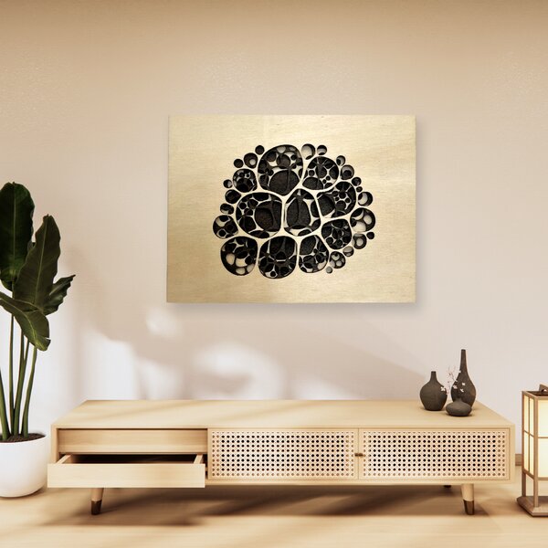 Wooden Mooden 3D Dřevěný obraz na zeď Bubble Velikost: 37x28 cm