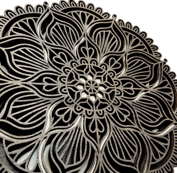 Wooden Mooden Dřevěný obraz Flower Velikost: 37x37 cm