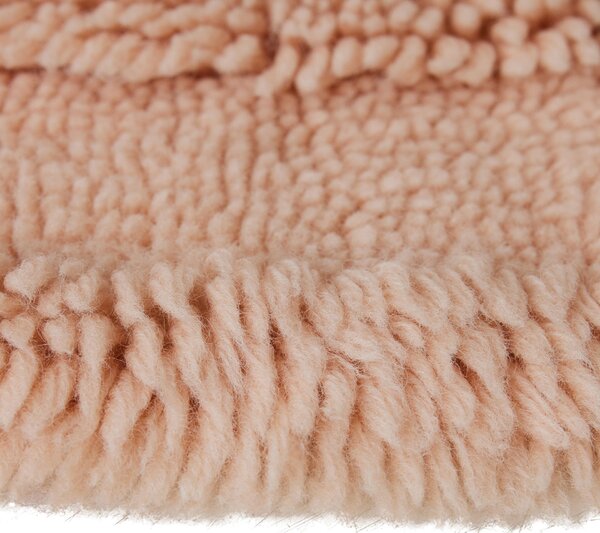 Kulatý vlněný koberec Soft Pink 150 cm