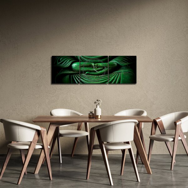 Obraz - Ruka buddhy (s hodinami) (90x30 cm)