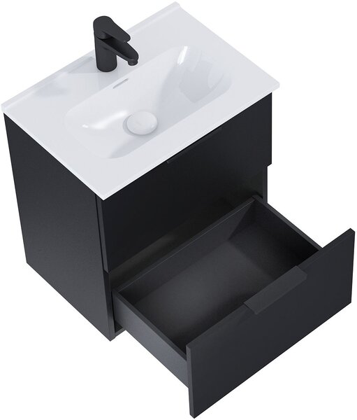 Elita Street Plus umyvadla se skříňkou 51.3 cm černá RE020500107160