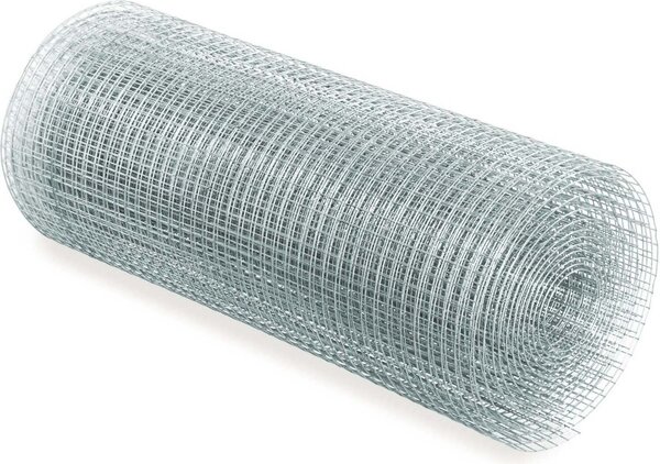 Voliérový drát pro ohrady, ochranu rostlin a pomůcky pro šplhání Pozinkovaný drátěný plot 100 cm x 10 m