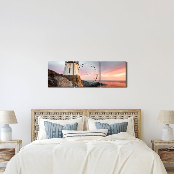 Obraz - Maják Castle Hill (s hodinami) (90x30 cm)