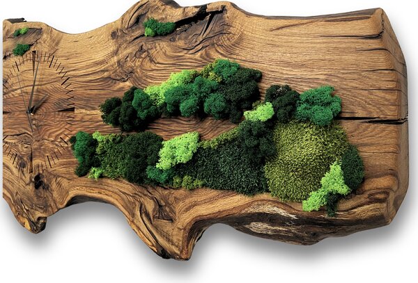 Wooden Mooden Designové dřevěné hodiny s mechem - luxusní dekor na zeď