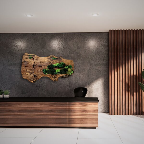 Wooden Mooden Designové dřevěné hodiny s mechem - luxusní dekor na zeď