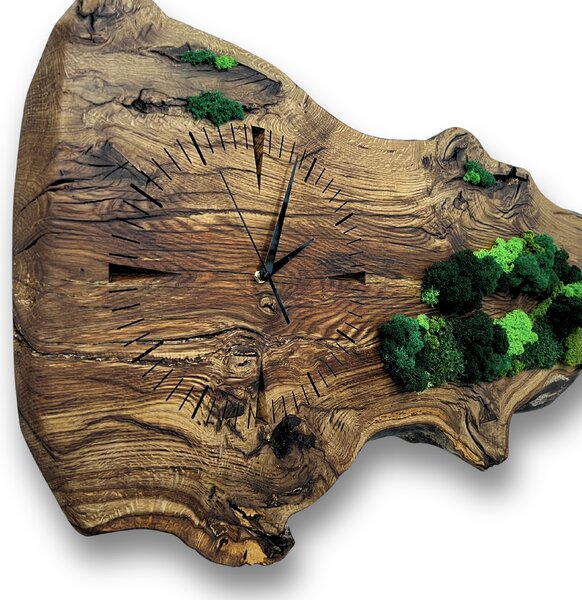 Wooden Mooden Designové dřevěné hodiny s mechem - luxusní dekor na zeď