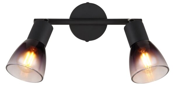 Globo 54312-2 - Bodové svítidlo SATELLA 2xE14/25W/230V černá