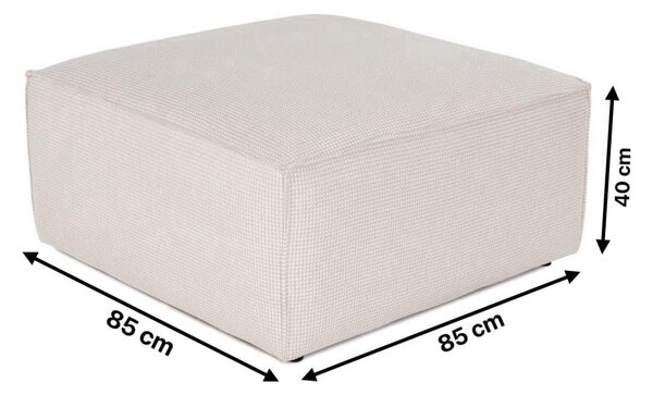 Hanah Home Taburet LORA 85 cm béžovo-bílý