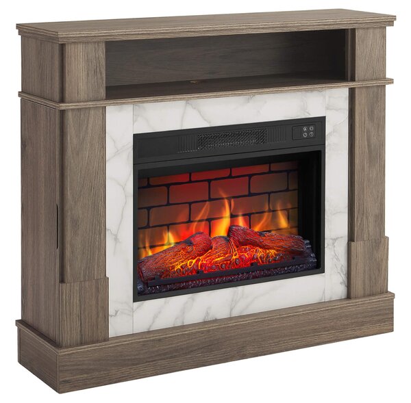 Elektrický krb ArtiFlame For Living AF23BS dub šedý – volně stojící krb s 3D efektem plamenů, LED osvětlením, 1,8 kW, do 30 m²
